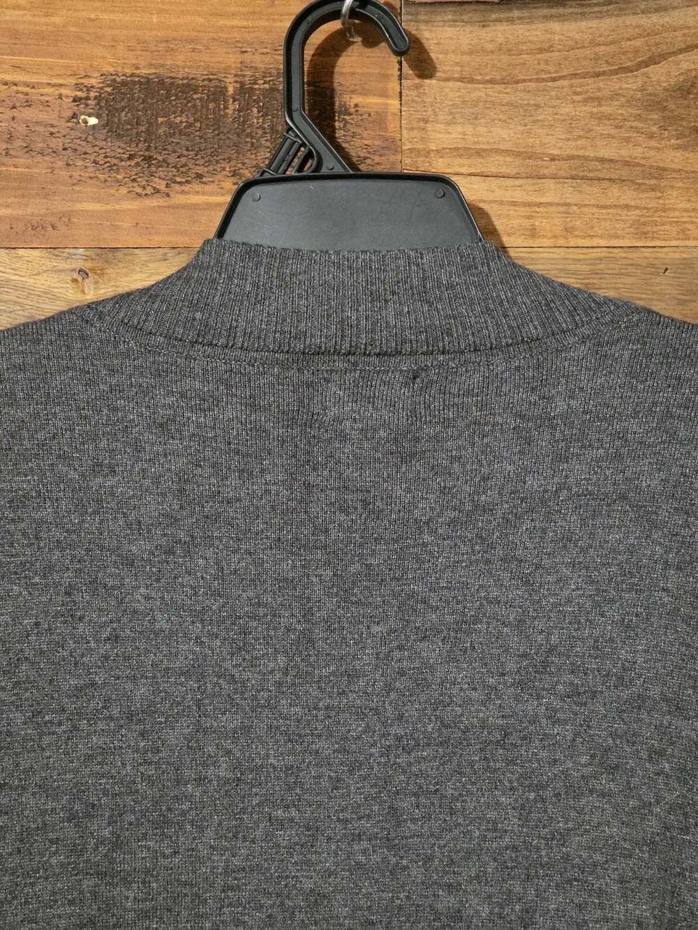Classic Preppy Gray Open Front Knit Cardigan Sweater Women's PL Petite Career - Picture 6 of 8